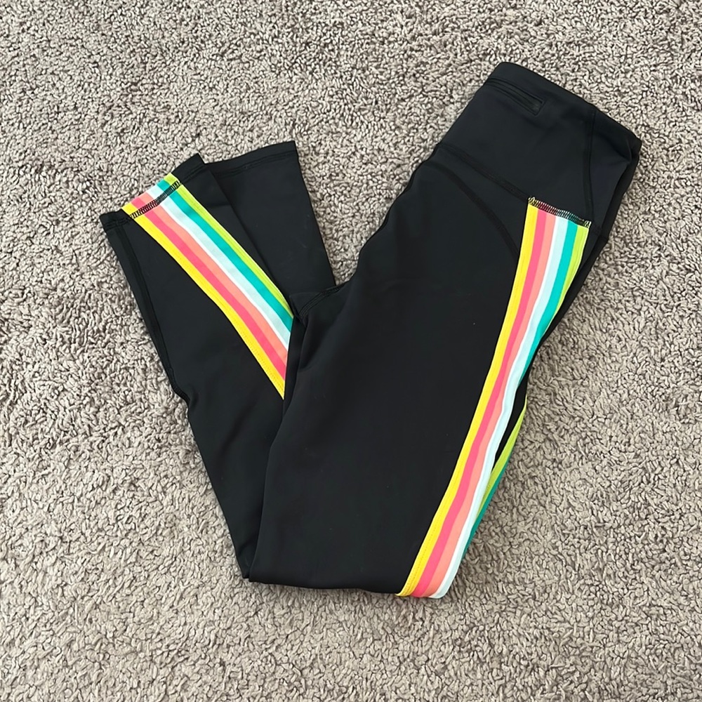 IVL Collective rainbow stripe leggings